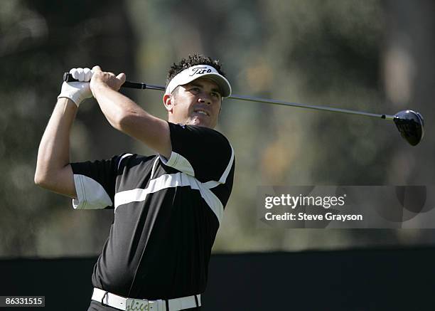 Eric Axley in action during the first round of the PGA TOUR's 2007 Nissan Open at Rivera Country Club in Pacific Palisades, California on February...