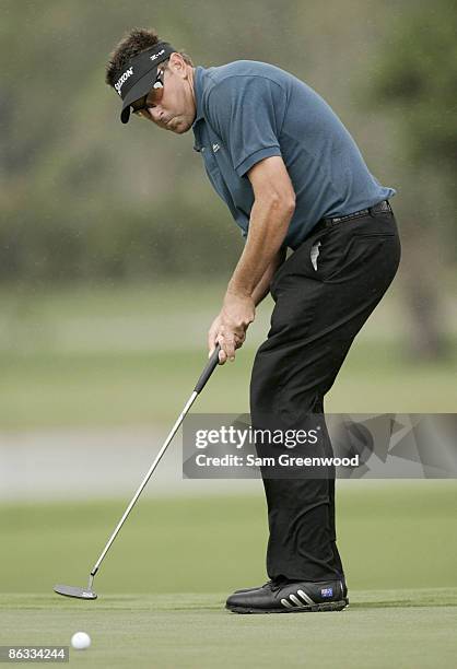 Robert Allenby during the first round of the WGC-CA Championship held on the Blue Course at Doral Golf Resort and Spa in Doral, Florida, on March 22,...