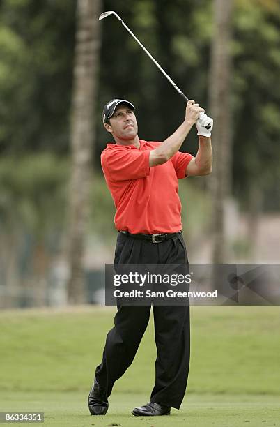 Jose Maria Olazabal during the first round of the WGC-CA Championship held on the Blue Course at Doral Golf Resort and Spa in Doral, Florida, on...