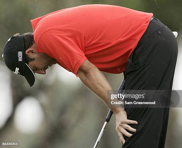 Jose Maria Olazabal during the first round of the WGC-CA Championship held on the Blue Course at Doral Golf Resort and Spa in Doral, Florida, on...