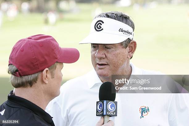 Bobby Wadkins interviewed by the Golf Channel after the final round of the ACE Group Classic held at the Quail West Country Club in Naples, Florida...