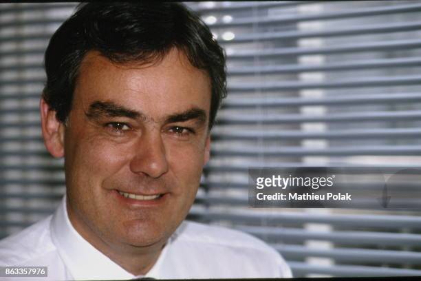 Portrait de David Arculus, directeur commercial du groupe EMAP qui a racheté un certain nombre de magazines français. Londres, le 24 juin 1994.