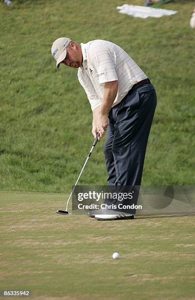 John Rollins in the fourth round of the 2005 B.C. Open at En-Joi Golf Club in Endicott, New York. Sunday, July 17 2005.