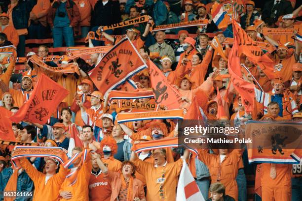 Quart de finale Ã Liverpool - Supporters hollandais.