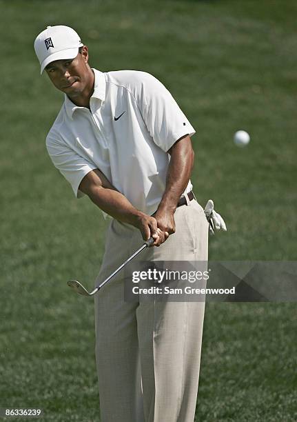 Tiger Woods during the Pro-Am prior to the 2007 Wachovia Championship held at Quail Hollow Country Club in Charlotte, North Carolina on May 2, 2007.