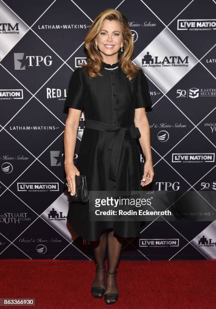 Entrepreneur and former supermodel Kathy Ireland attends Los Angeles Team Mentoring's 19th Annual Soiree at Miramar Hotel on October 19, 2017 in...