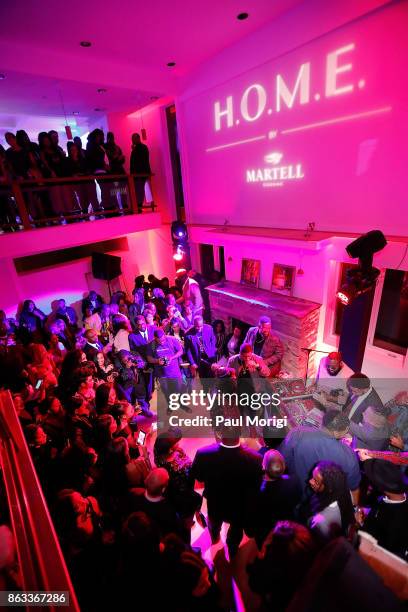 Recording artist Wale performs at the H.O.M.E by Martell event on October 19, 2017 in Washington, DC.