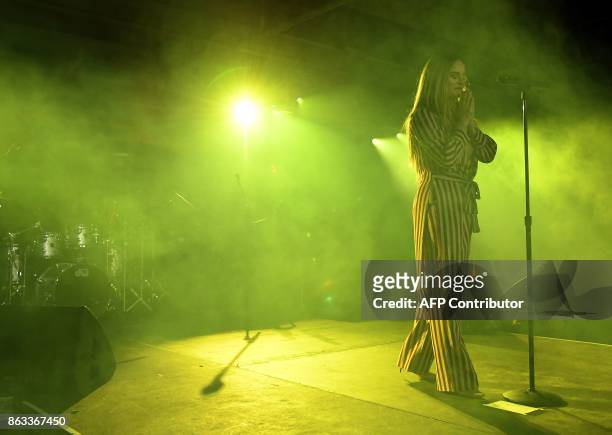Singer JoJo performs for the 2017 CareOne Masquerade Ball for the Puerto Rico Relief Effort at Skylight Clarkson North on October 19, 2017 in New...