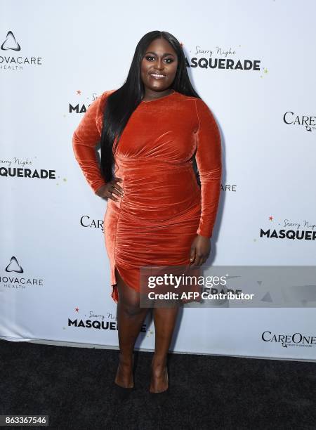 Danielle Brooks attends the 2017 CareOne Masquerade Ball for the Puerto Rico Relief Effort at Skylight Clarkson North on October 19, 2017 in New York...