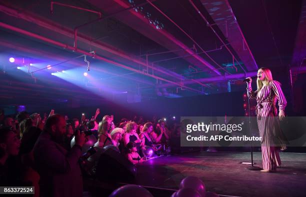 Singer JoJo performs during the 2017 CareOne Masquerade Ball for Puerto Rico Relief Effort at Skylight Clarkson North on October 19, 2017 in New York...