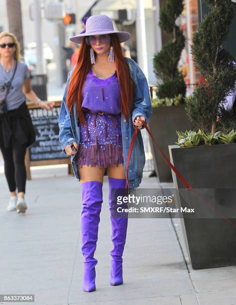 Phoebe Price is seen on October 19, 2017 in Los Angeles, CA.