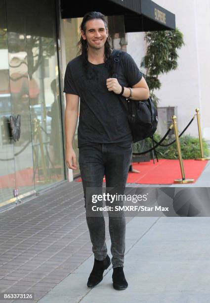 Nick Simmons is seen on October 19, 2017 in Los Angeles, CA.