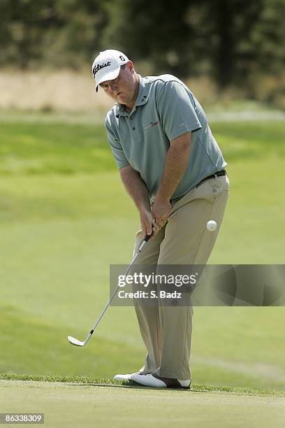 Jarrod Lyle during the third round of the Reno Tahoe Open held at Montreux Golf and Country Club in Reno, Nevada, on August 4, 2007.
