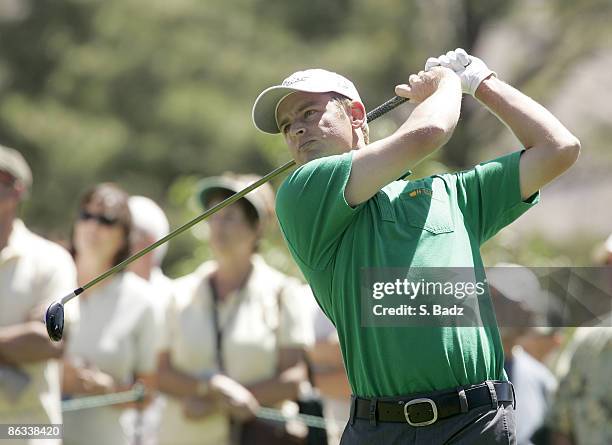 John Merrick during the fourth and final round of the Reno Tahoe Open held at Montreux Golf and Country Club in Reno, Nevada, on August 5, 2007.