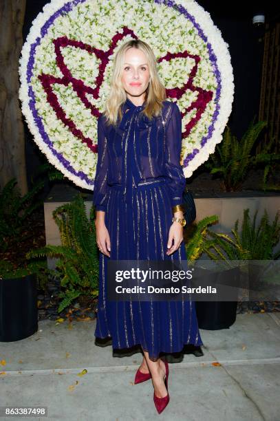 Monet Mazur at Living Beauty "The Gift" Photo Exhibit at The Buterbaugh Gallery on October 19, 2017 in Los Angeles, California.