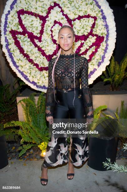 Miryam Lumpini at Living Beauty "The Gift" Photo Exhibit at The Buterbaugh Gallery on October 19, 2017 in Los Angeles, California.