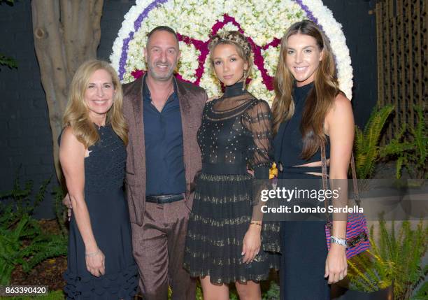 Susan Feldman, Christos Garnikos, Amie Satchu and Alle Fister at Living Beauty "The Gift" Photo Exhibit at The Buterbaugh Gallery on October 19, 2017...