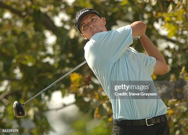 John Mallinger in action during the third round of the 2005 Mark Christopher Charity Classic Presented by Adelphia at Empire Lakes Golf Course in...