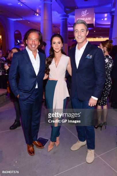 Chairman and Chief Executive Officer Gary Friedman, Jessica Mulroney and Ben Mulroney attend the opening celebration of RH, Restoration Hardware The...