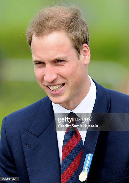 Prince William arrives at the National Memorial Arboretum to launch the NMA Future Foundations Appeal on April 24, 2009 near Lichfield, England.