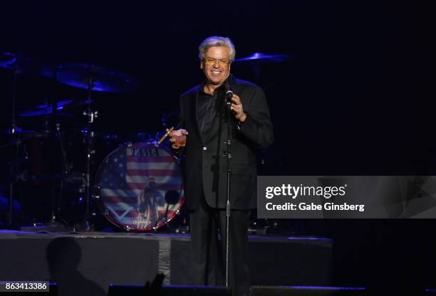 Comedian Ron White performs during "Vegas Strong - A Night of Healing" at the Orleans Arena on October 19, 2017 in Las Vegas, Nevada. The concert...