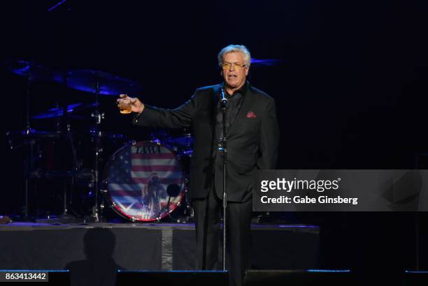 Comedian Ron White performs during "Vegas Strong - A Night of Healing" at the Orleans Arena on October 19, 2017 in Las Vegas, Nevada. The concert...