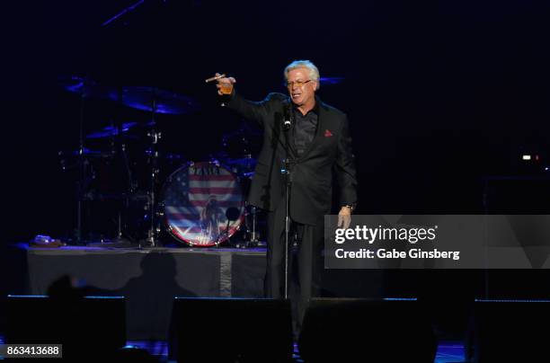 Comedian Ron White performs during "Vegas Strong - A Night of Healing" at the Orleans Arena on October 19, 2017 in Las Vegas, Nevada. The concert...