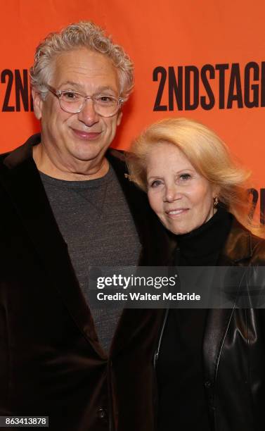 Harvey Fierstein and Daryl Roth attend the Off-Broadway Opening Night performance of the Second Stage Production on 'Torch Song' on October 19, 2017...