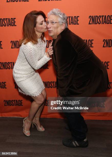 Roxanna Hope Radja and Harvey Fierstein attends the Off-Broadway Opening Night After Party for the Second Stage Production on 'Torch Song' on October...