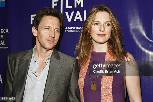 Actor Andrew McCarthy and Dolores Rice attend the 8th Annual Tribeca Film Festival "The Good Guy" premiere at SVA Theatre on April 26, 2009 in New...