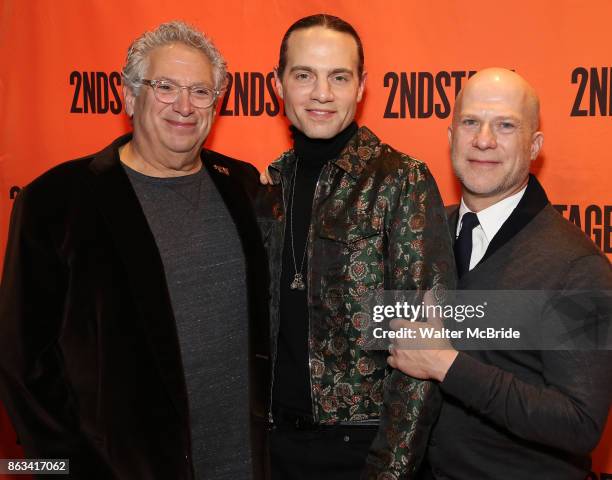 Harvey Fierstein, Jordan Roth and Richie Jackson attend the Off-Broadway Opening Night performance of the Second Stage Production on 'Torch Song' on...