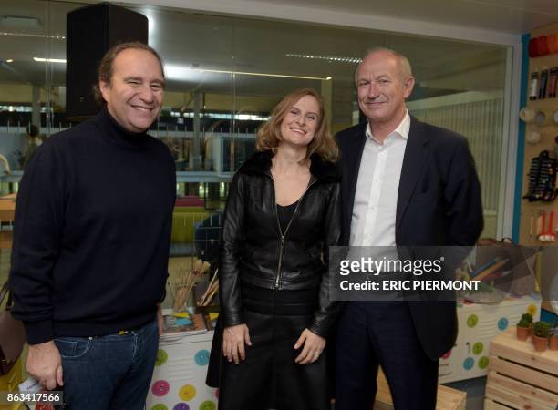 President of leading world cosmetics group L'Oreal, Jean-Paul Agon , French telecom Iliad Group founder and Vice-President Xavier Niel, founder of...