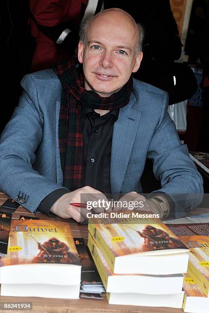 Adrian Stone is seen as he signs a book at Elf Fantasy Fair April 26, 2009 in Haarzuilens, Netherlands.