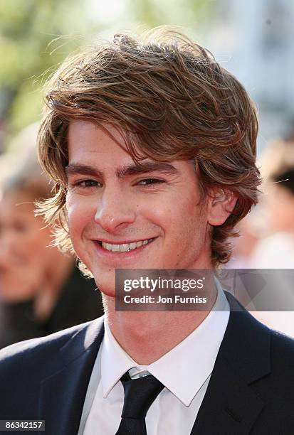 Andrew Garfield arrives at the British Academy Television Awards held at The Royal Festival Hall on April 26, 2009 in London, England.