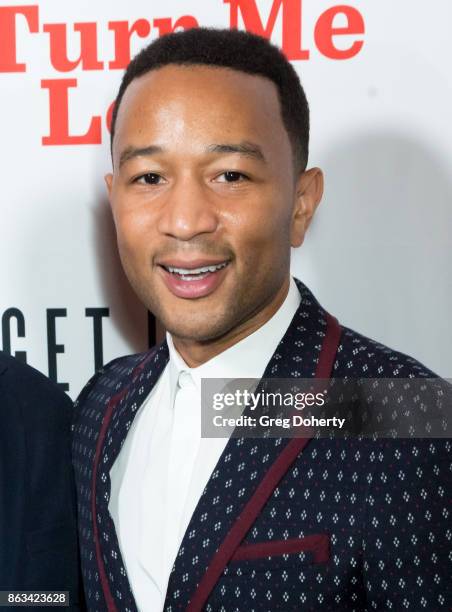 Singer-songwriter John Legend Attends "Turn Me Loose" at Wallis Annenberg Center for the Performing Arts on October 19, 2017 in Beverly Hills,...