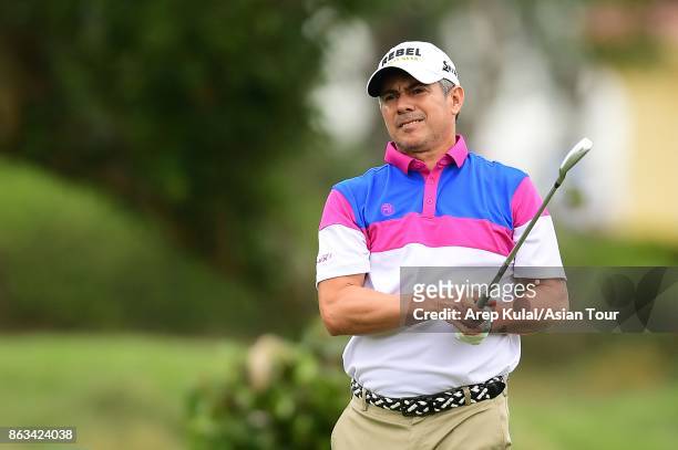 Adilson Da Silva of Brazil pictured during round two of the Macao Open 2017 at Macau Golf and Country Club on October 20, 2017 in Macau, Macau.