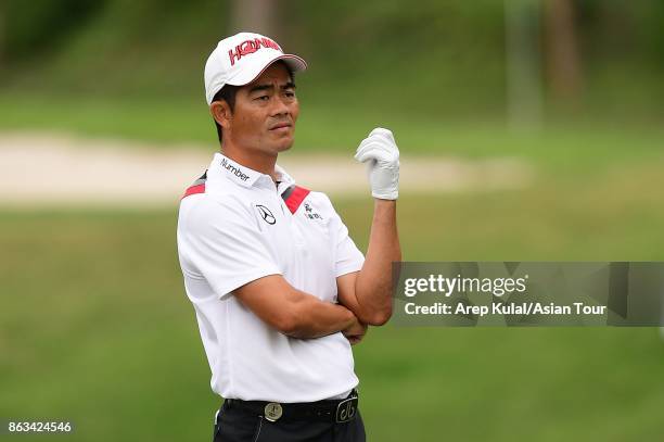 Liang Wen-chong of China pictured during round two of the Macao Open 2017 at Macau Golf and Country Club on October 20, 2017 in Macau, Macau.