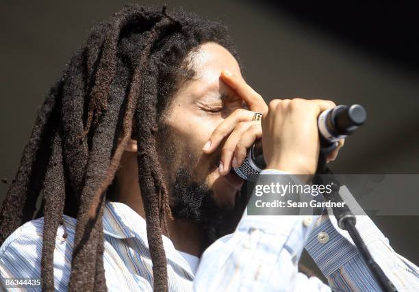 Julian Marley performs during the 40th Annual New Orleans Jazz & Heritage Festival Presented by Shell at the Fair Grounds Race Course on May 1, 2009...