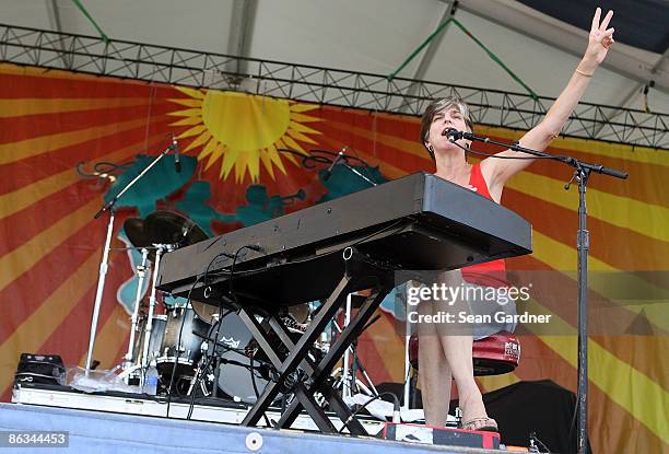 Marcia Ball performs during the 40th Annual New Orleans Jazz & Heritage Festival Presented by Shell at the Fair Grounds Race Course on May 1, 2009 in...