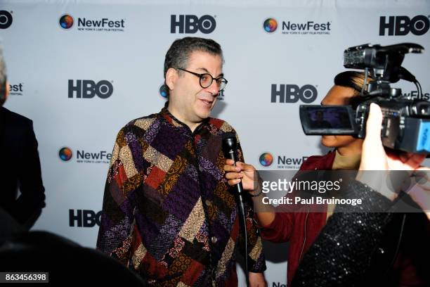 Michael Musto attends NewFest 2017 Opening Night - Susanne Bartsch: On Top at SVA Theatre on October 19, 2017 in New York City.