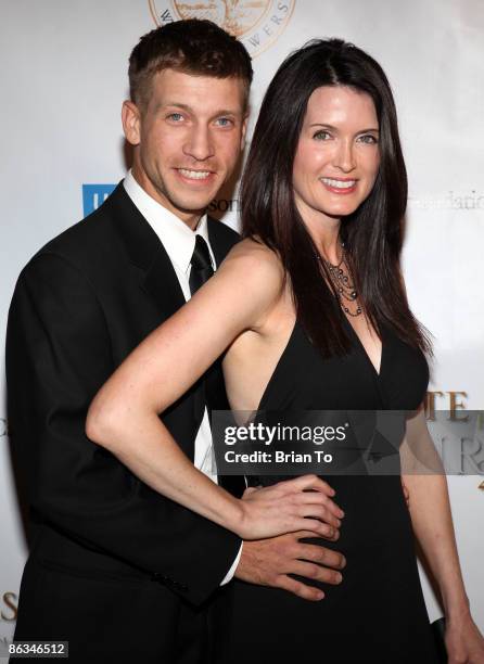 Joseph Anderson and actress Kate Clarke arrive at UCLA's Jonsson Cancer Center Foundation's 14th Annual "Taste for a Cure" at The Beverly Wilshire...