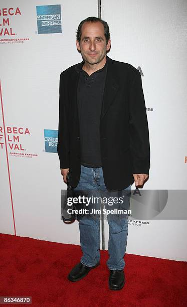 Actor Peter Jacobson attends the premiere and panel discussion of "Poliwood" during the 8th Annual Tribeca Film Festival at BMCC Tribeca Performing...