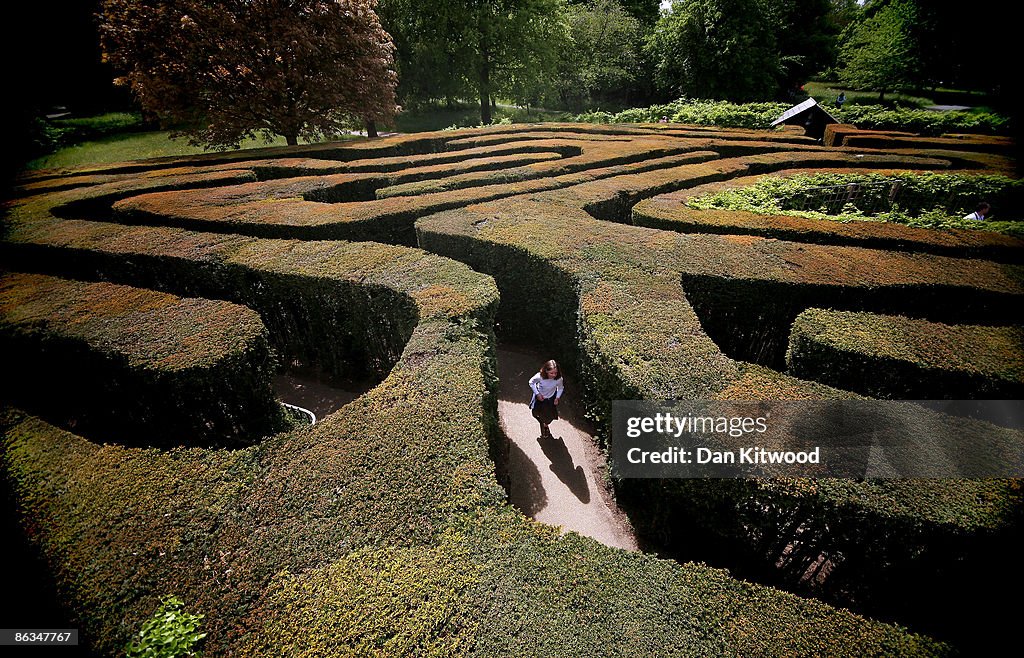 Hampton Court Maze Welcomes Visitors During The Bank Holiday Weekend