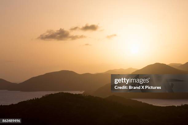 english harbour from shirley heights - nelsons dockyard stock pictures, royalty-free photos & images