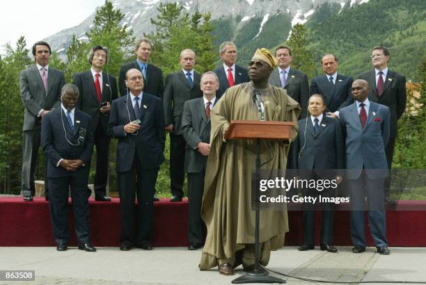 President Olusegun Abasanjo, Nigeria and President Thabo Mvuyelwa Mbeki, South Africa , President Jacques Chirac, France; Prime Minister Jean...