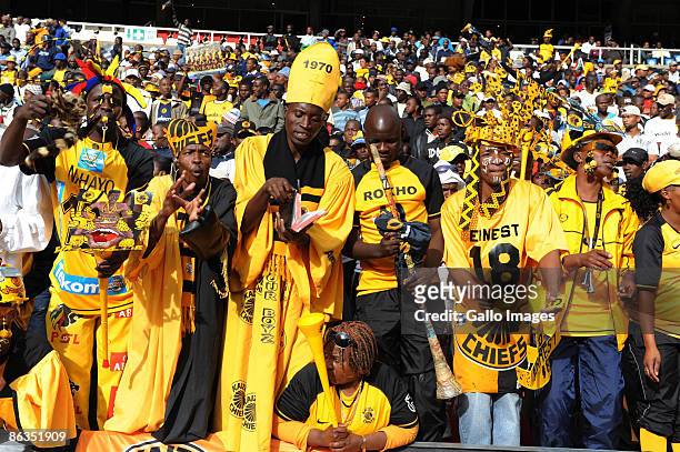 Chiefs fans during the Absa Premiership match between Orlando Pirates and Kaizer Chiefs from Coca Cola Park on May 2, 2009 in Johannesburg, South...
