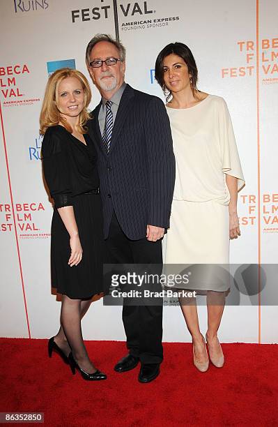 Producer Michelle Chydzik, actor Gary Goetzman, and producer Nathalie Marciano attend the premiere of "My Life in Ruins" during the 2009 Tribeca Film...