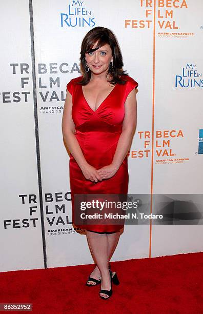 Rachel Dratch attends the 8th Annual Tribeca Film Festival "My Life in Ruins" premiere at the BMCC/Tribeca Performing Arts Center on May 2, 2009 in...