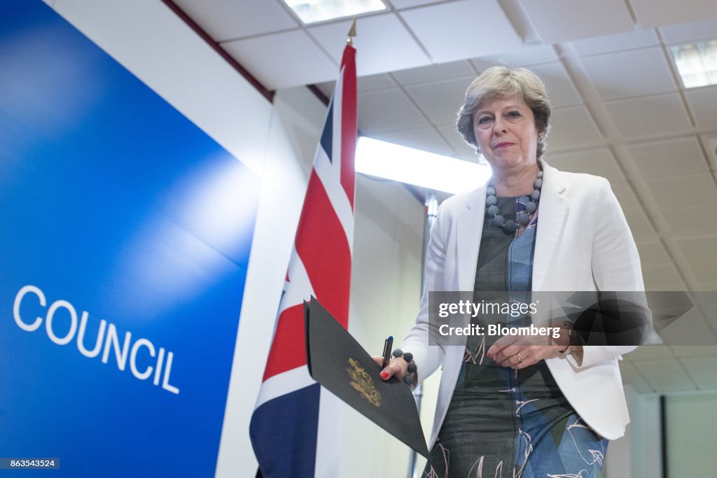 European Union Leaders Attend Summit As British PM Aims For Positive Brexit 'Dynamic'