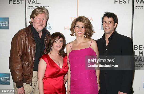 Director Donald Petrie, Actors Rachel Dratch, Nia Vardalos and Alexis Georgoulis attend the premiere of "My Life in Ruins" during the 8th Annual...